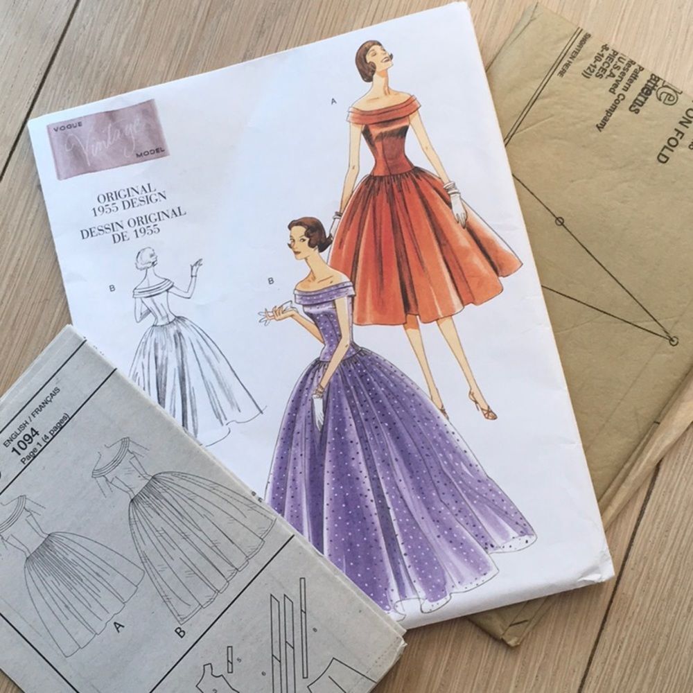 Vogue Pattern #1094 1955 Original Design